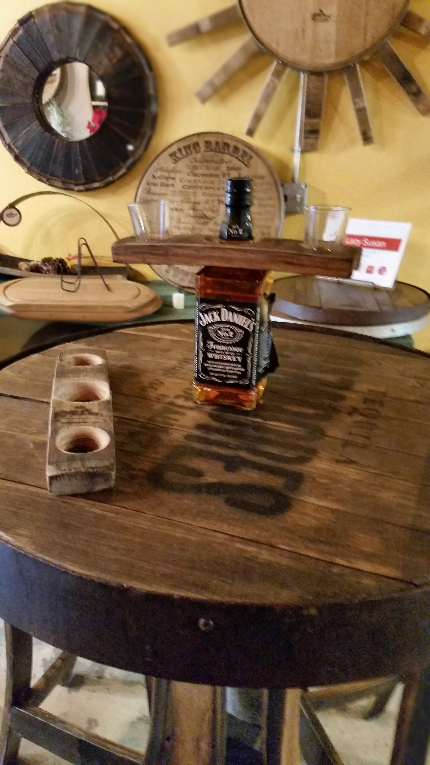 Shots and bottle holder