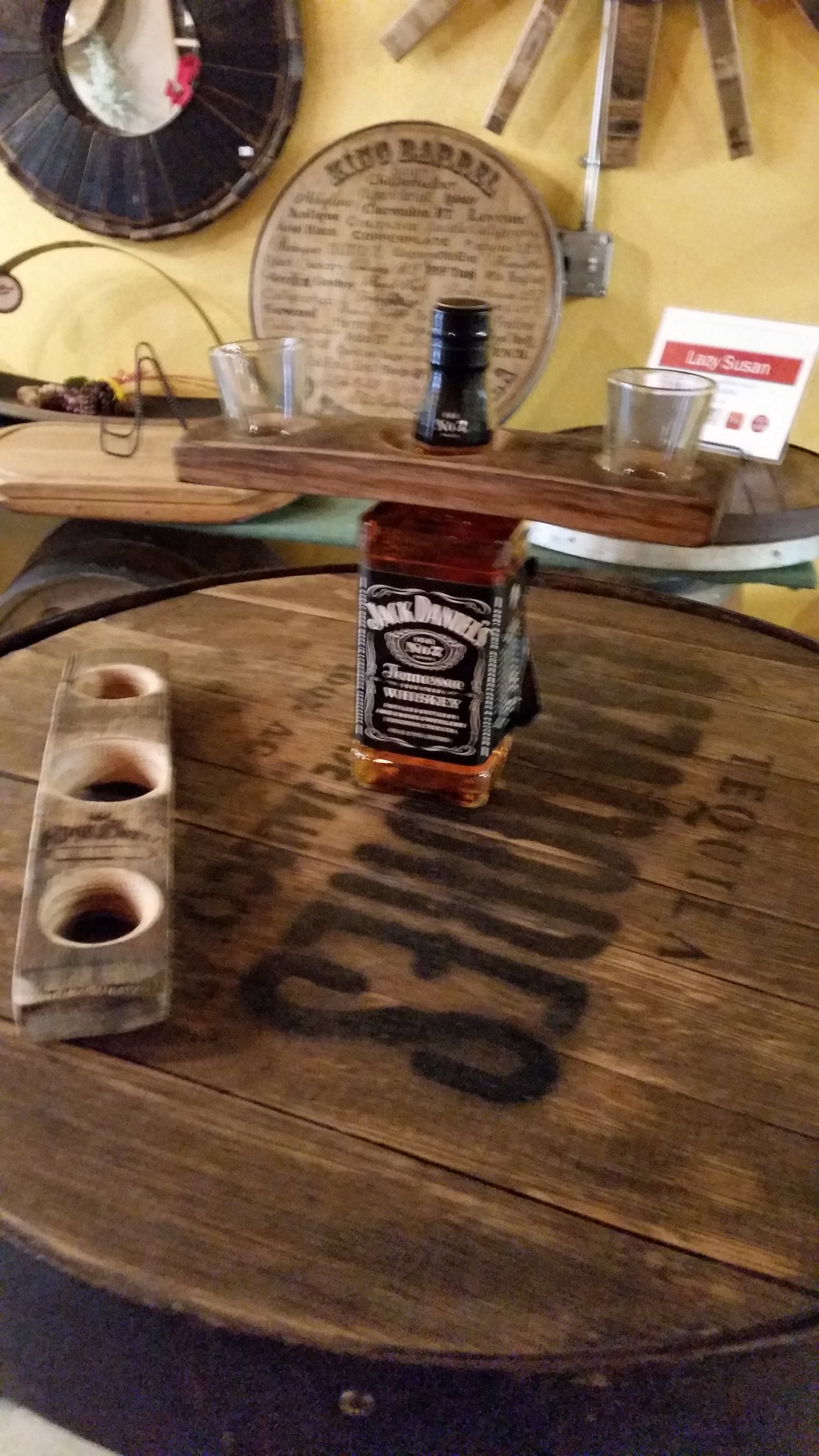 Shots and bottle holder