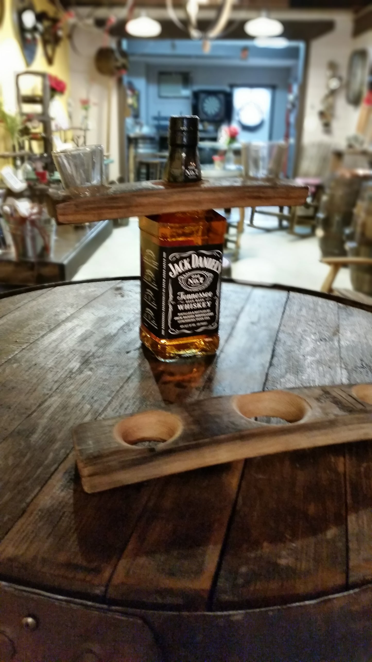 Shots and bottle holder